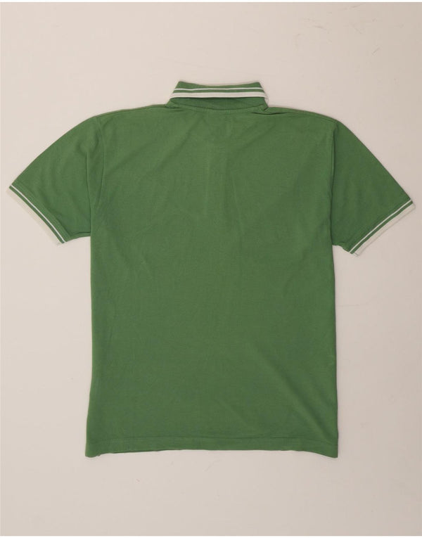 Polo da uomo Lee in cotone a righe grandi verdi