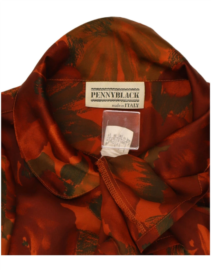 Penny Black Camicia oversize da donna Camicetta UK 10 Piccolo rosso floreale