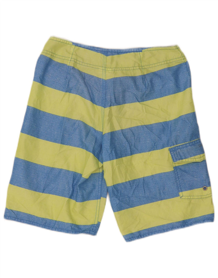 Pantaloncini da bagno da uomo Quiksilver XS in poliestere a righe blu
