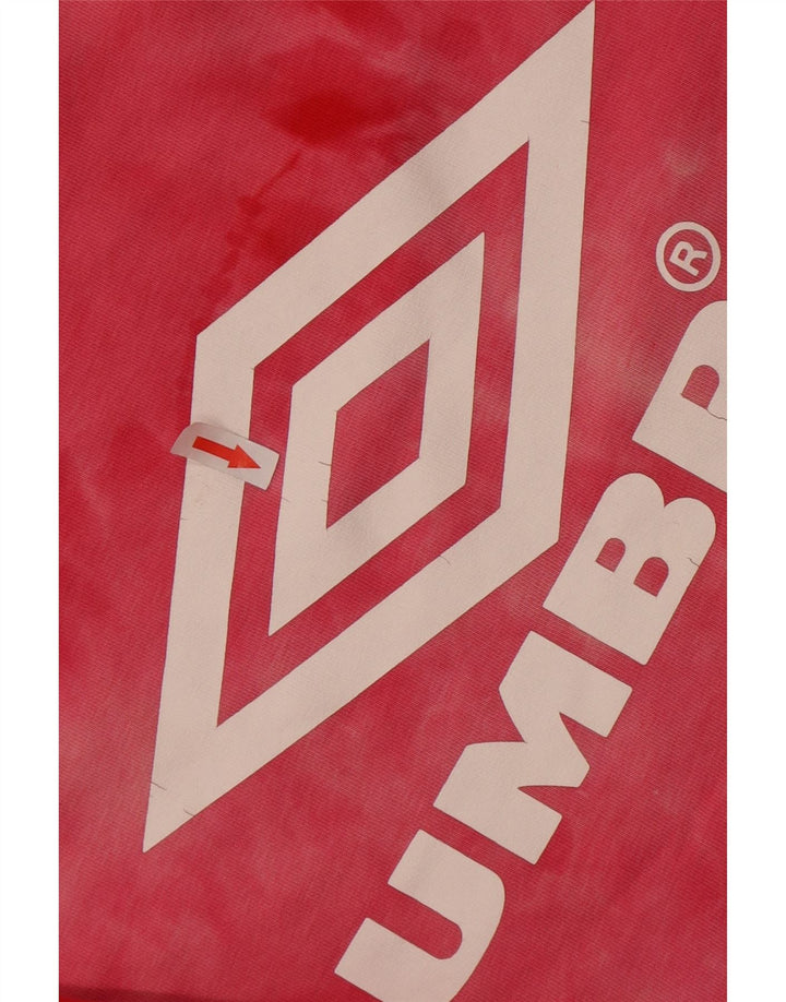 Umbro Felpa con grafica da uomo Maglione in cotone tie dye rosa medio