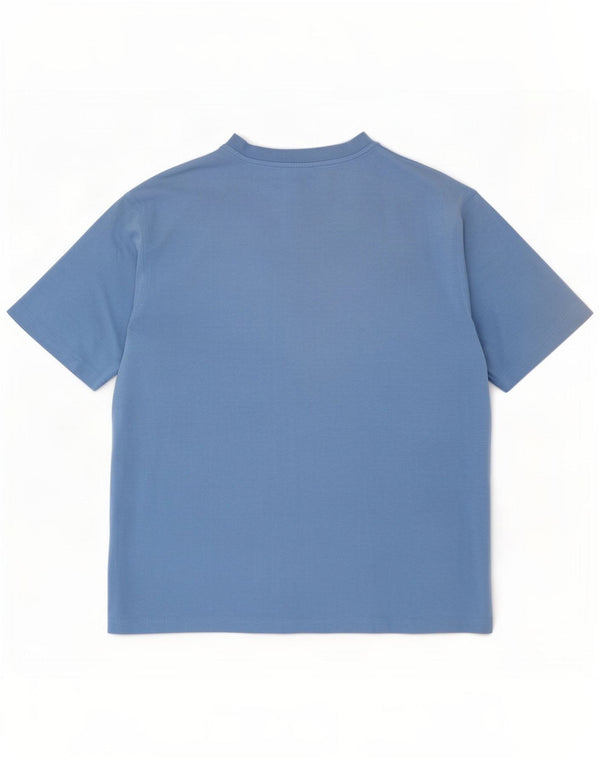 T-shirt da uomo Lacoste taglia 5 grande in cotone blu