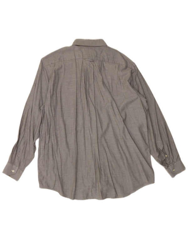 Camicia da uomo Lacoste taglia 44 XL in cotone grigio