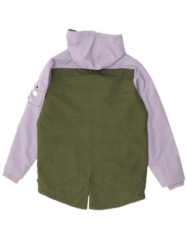 Giacca Parka da uomo con vestibilità ampia con cappuccio Vans UK 36 Small Khaki Colourblock