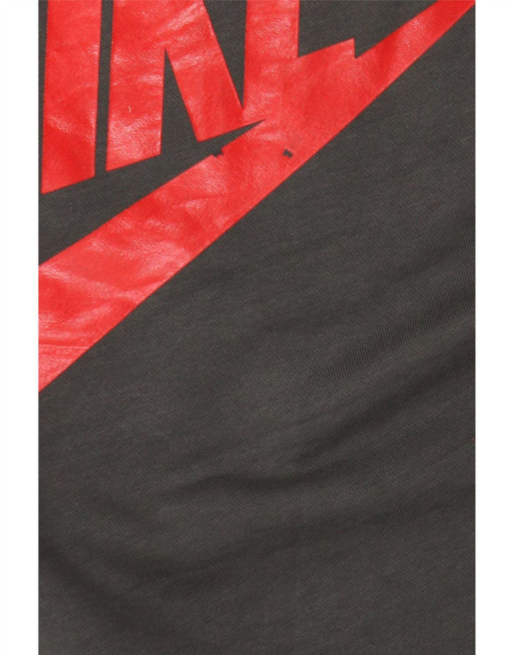 Felpa grafica da uomo Nike Felpa in cotone color block grigio medio