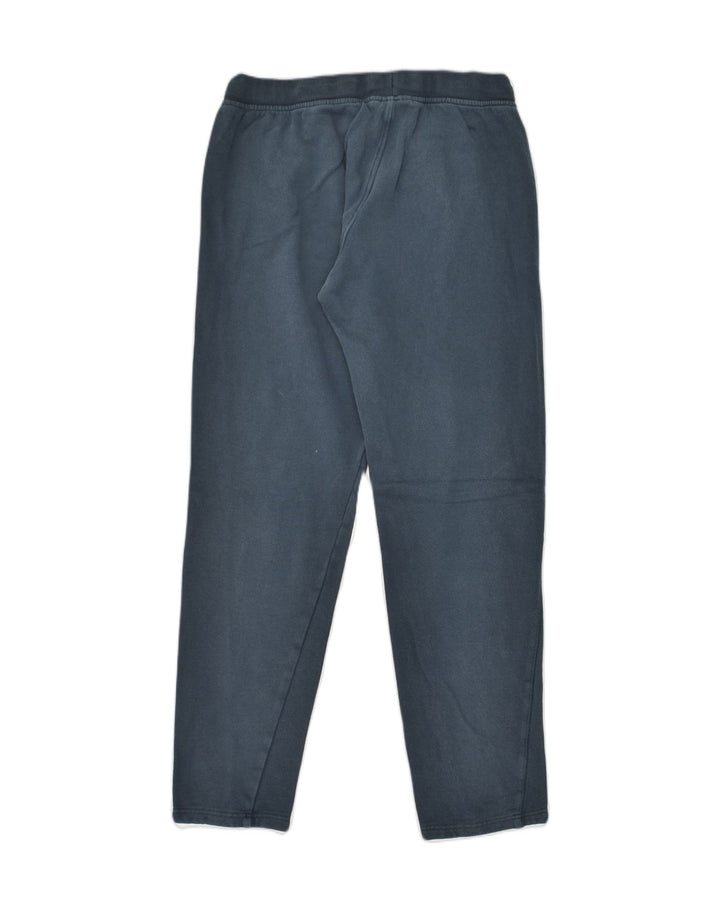 DIADORA Womens Tracksuit Trousers UK 14 Large Navy Blue Cotton | Vintage Diadora | Thrift | Second-Hand Diadora | Used Clothing | Messina Hembry 
