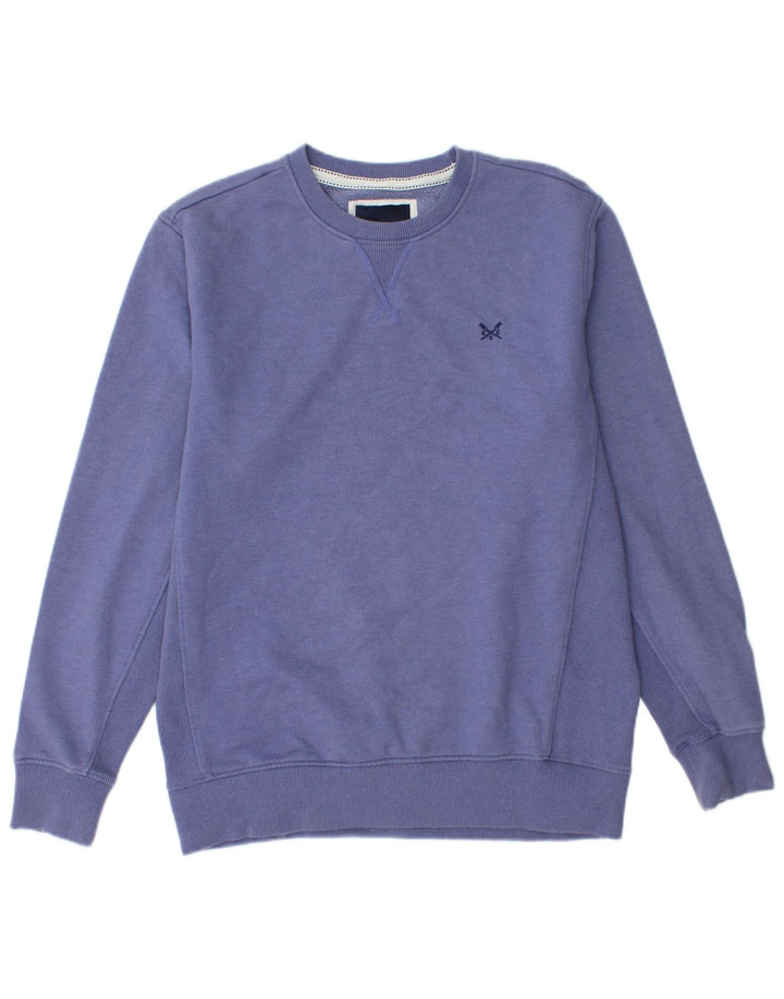 CREW CLOTHING Felpa da uomo Maglione cotone viola medio