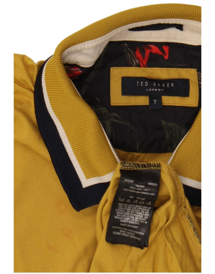 Polo da uomo Ted Baker taglia 7 3XL cotone giallo