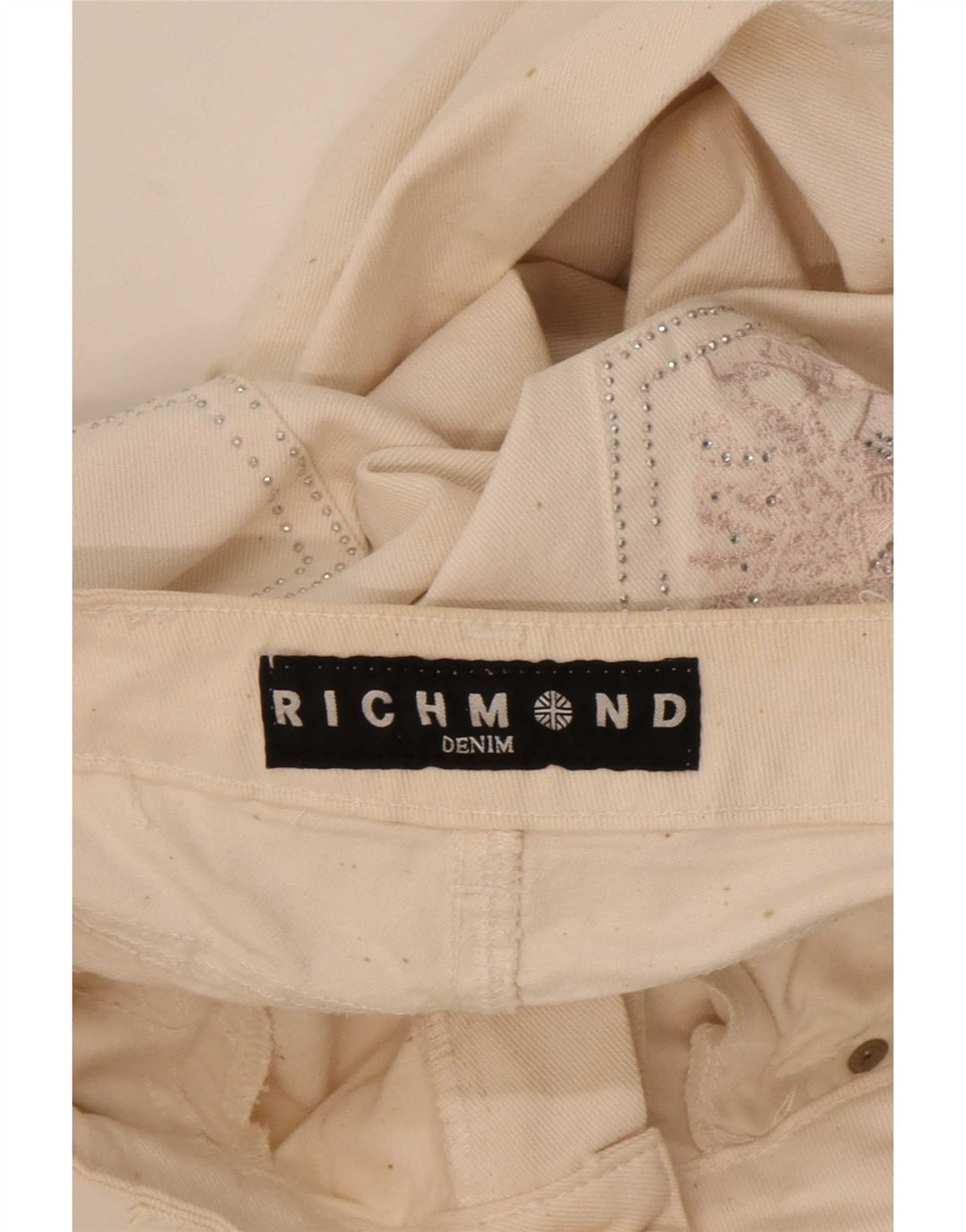 Jeans dritti da donna Richmond W29 L33 cotone bianco