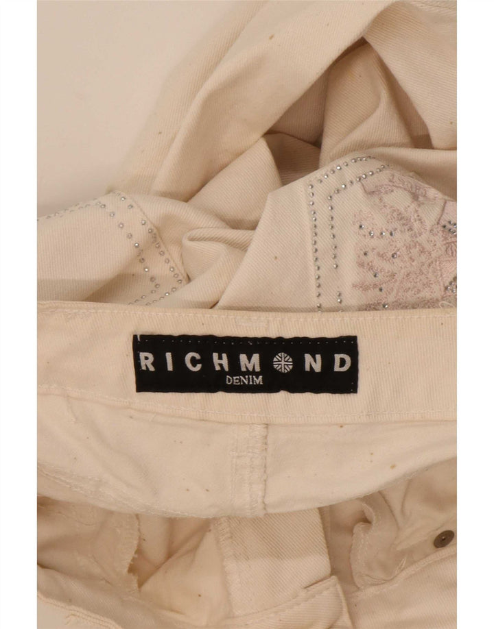Jeans dritti da donna Richmond W29 L33 cotone bianco