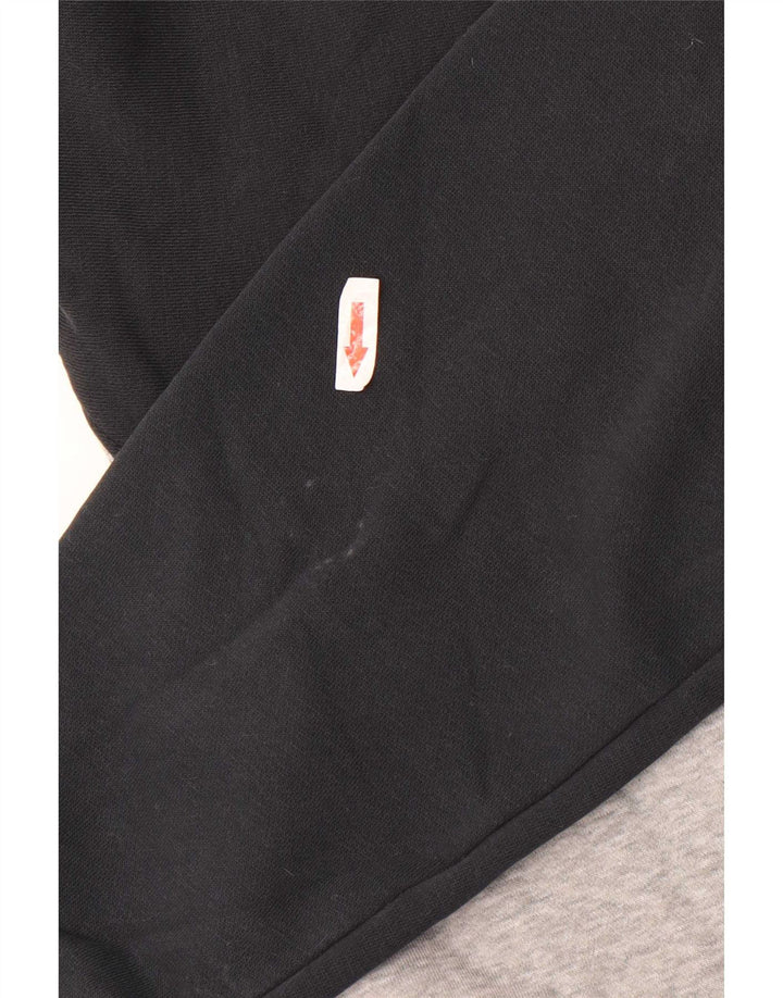 Felpa con grafica Nike da uomo, piccola, in cotone color block grigio