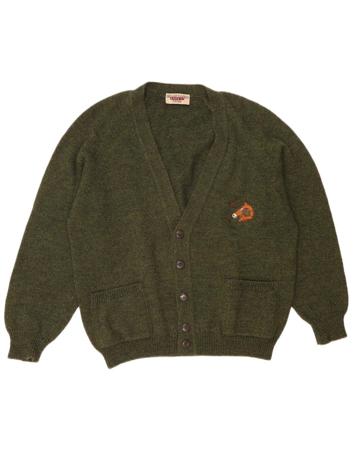 Maglione cardigan da uomo Gran Sasso XL in lana kaki
