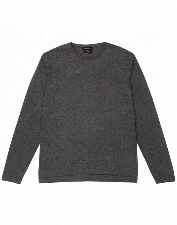 Maglione maglione girocollo da donna Massimo Dutti UK 14 grande grigio screziato