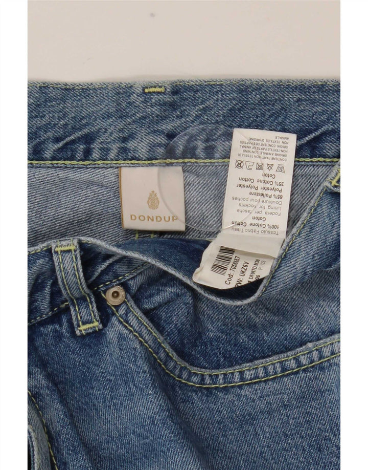 Dondup Jeans dritti invecchiati da donna W27 L28 cotone blu