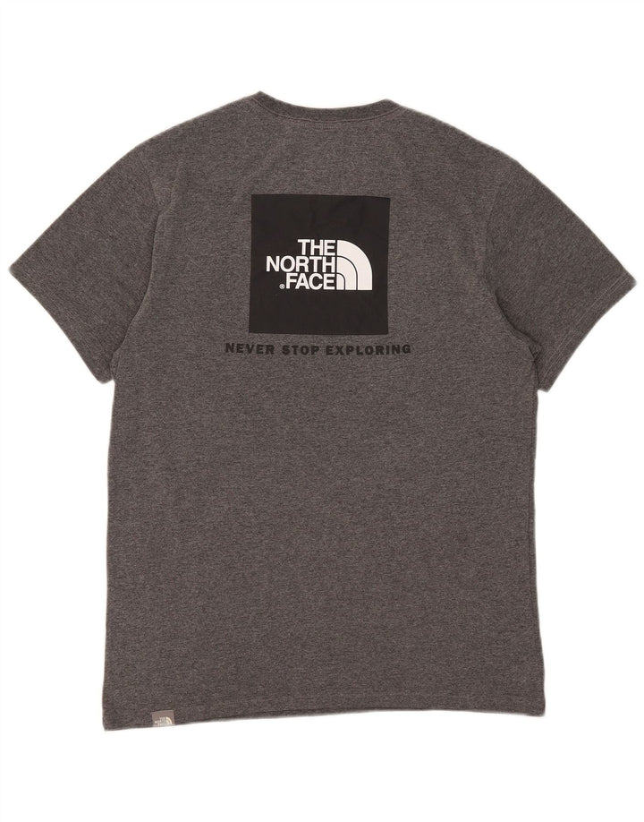 T-shirt grafica da uomo The North Face Top Small in cotone grigio