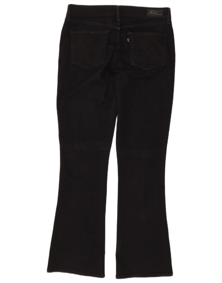 Jeans Bootcut da donna Levi's US 10 Large W32 L31 cotone nero