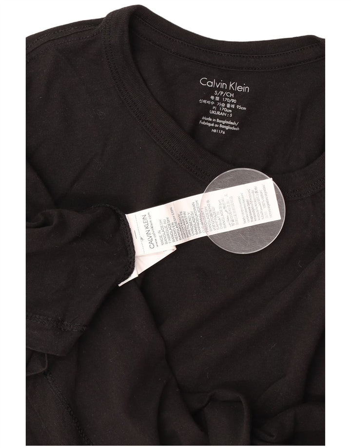 T-shirt da uomo Calvin Klein Top piccola in cotone nero