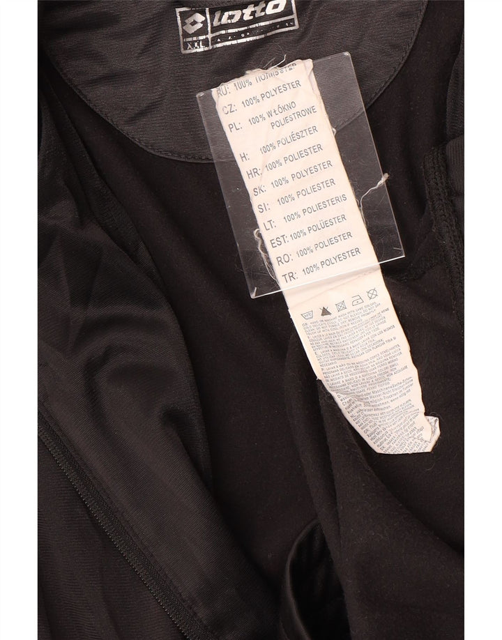 Giacca da tuta da uomo LOTTO 2XL Poliestere color block nero
