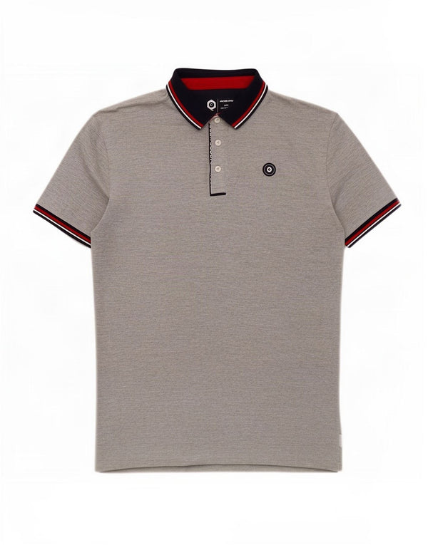 Polo da rugby da uomo Jack & Jones 2XL cotone a righe grigie