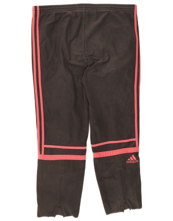 Pantaloni da tuta in velluto da ragazza Adidas 15-16 anni Colorblock grigio