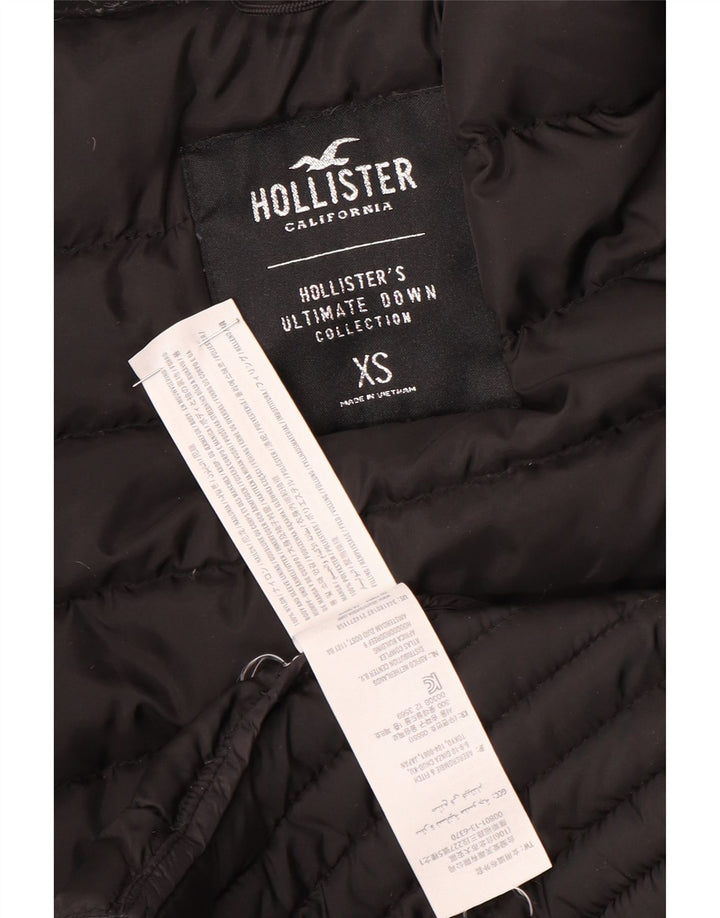 Giacca imbottita Hollister da donna UK 6 XS nylon nero