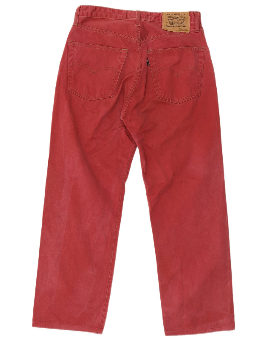 Levi's Uomo 401 Jeans dritti W31 L26 Cotone rosso