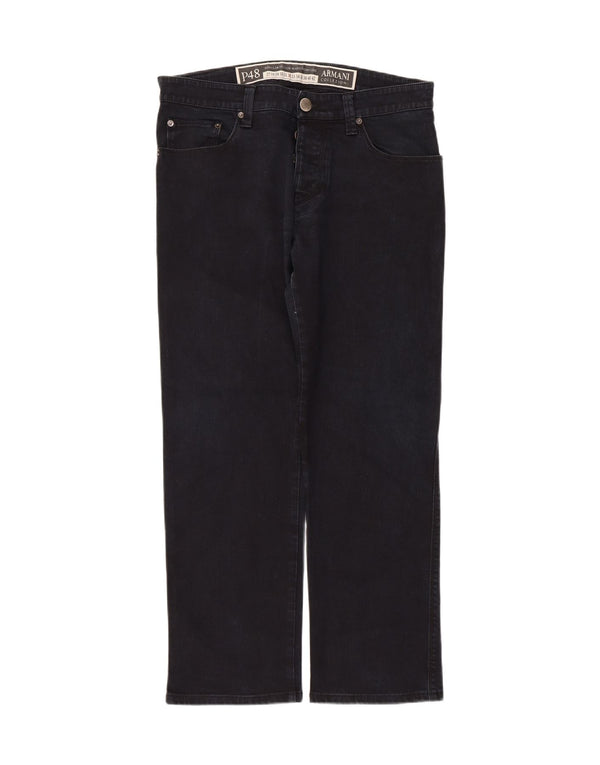 Jeans dritti da uomo Armani W32 L27 Blu Navy