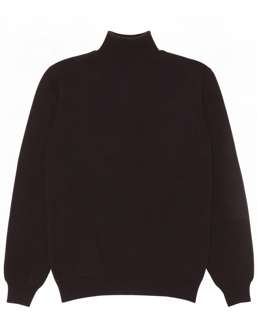 Polo Assn. Maglione da uomo con zip e collo color block nero medio