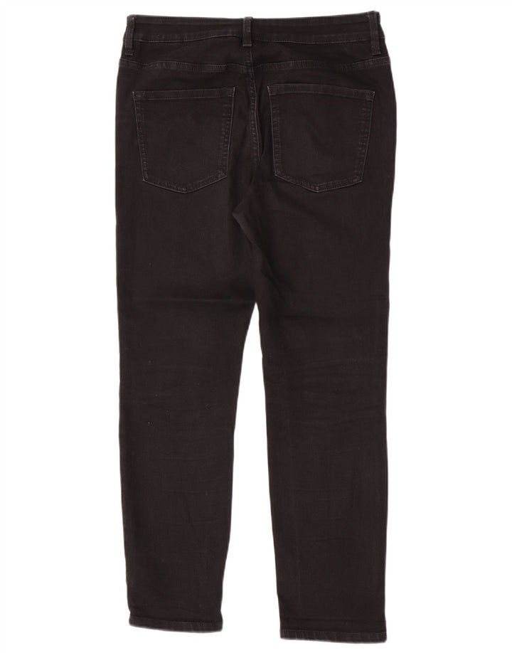 Marks & Spencer Donna The Lily Slim Jeans UK 12 Medio W30 L27 Nero