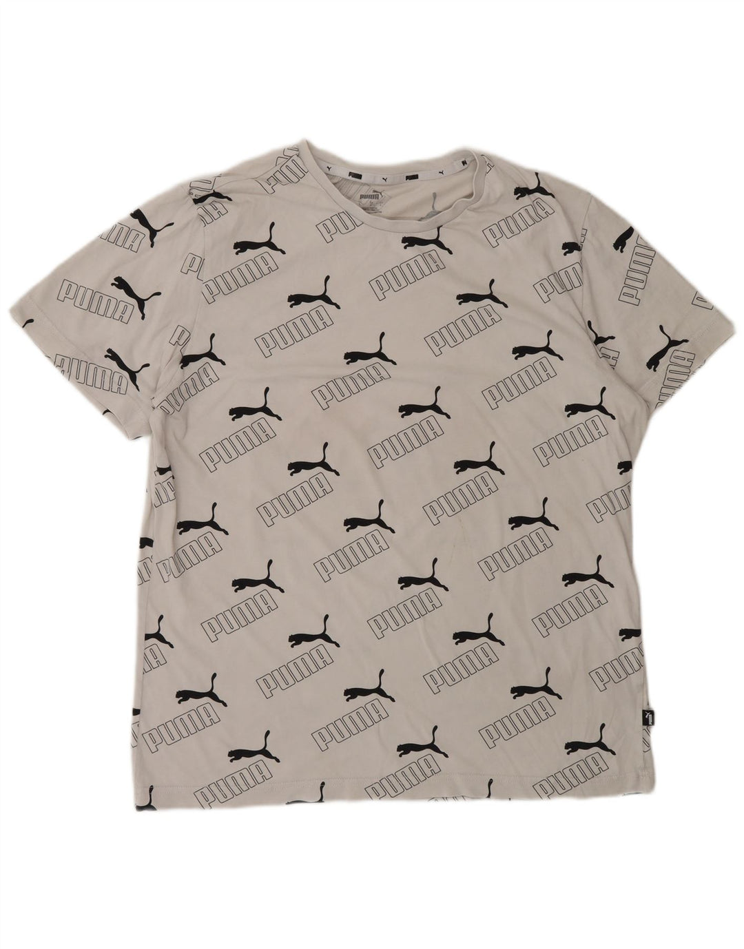 T-shirt grafica da uomo Puma Large bianca