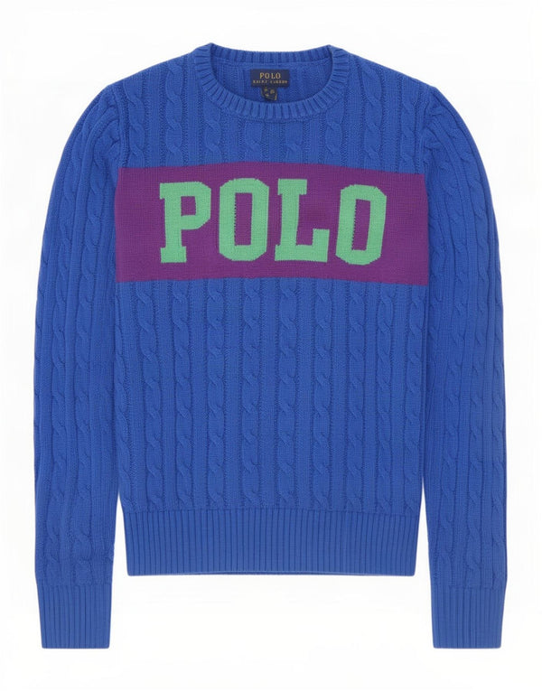 Polo Ralph Lauren Maglione da ragazzo con scollo a barca 15-16 anni XL Blu