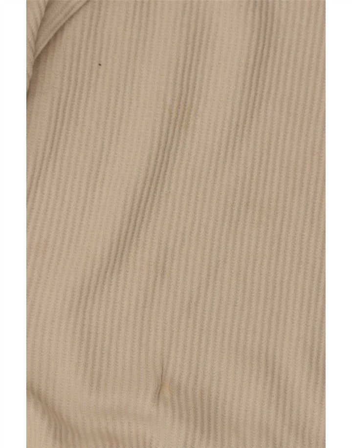 Top Reebok da uomo a maniche lunghe in cotone beige medio