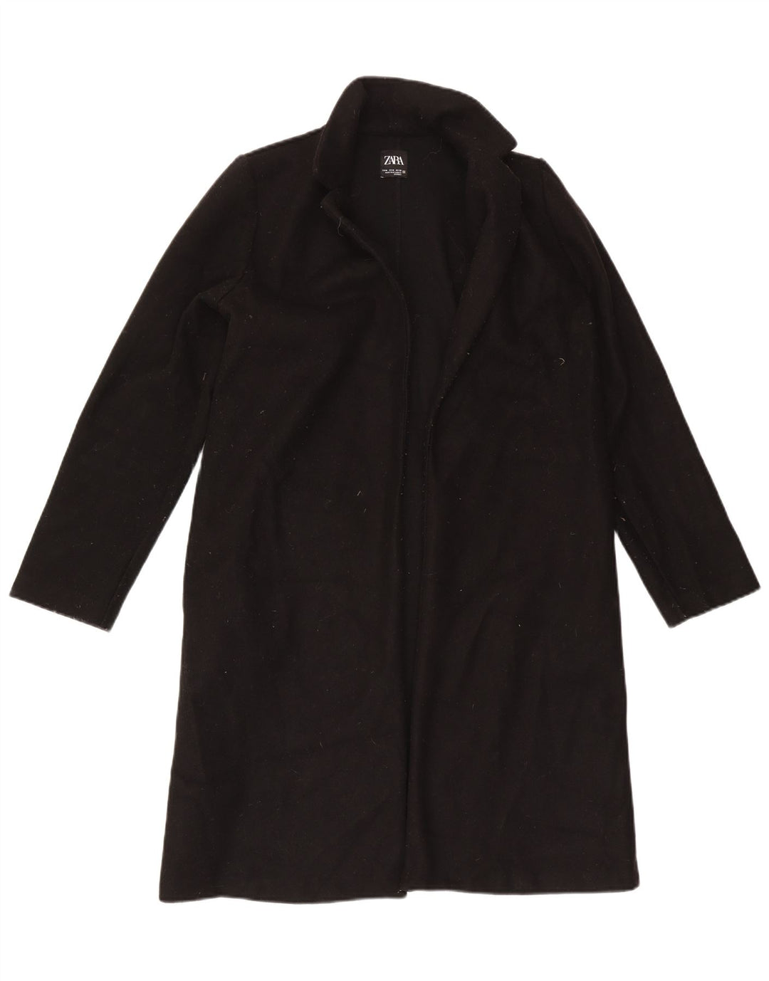 Cappotto aperto da donna Zara UK 14 medio nero