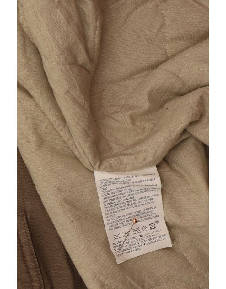 Giacca parka con cappuccio da uomo Levi's UK 40 grande cotone beige