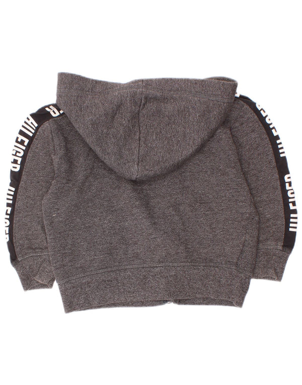Maglione con cappuccio e zip grafica per ragazzi Tommy Hilfiger 2-3 anni Colorblock grigio