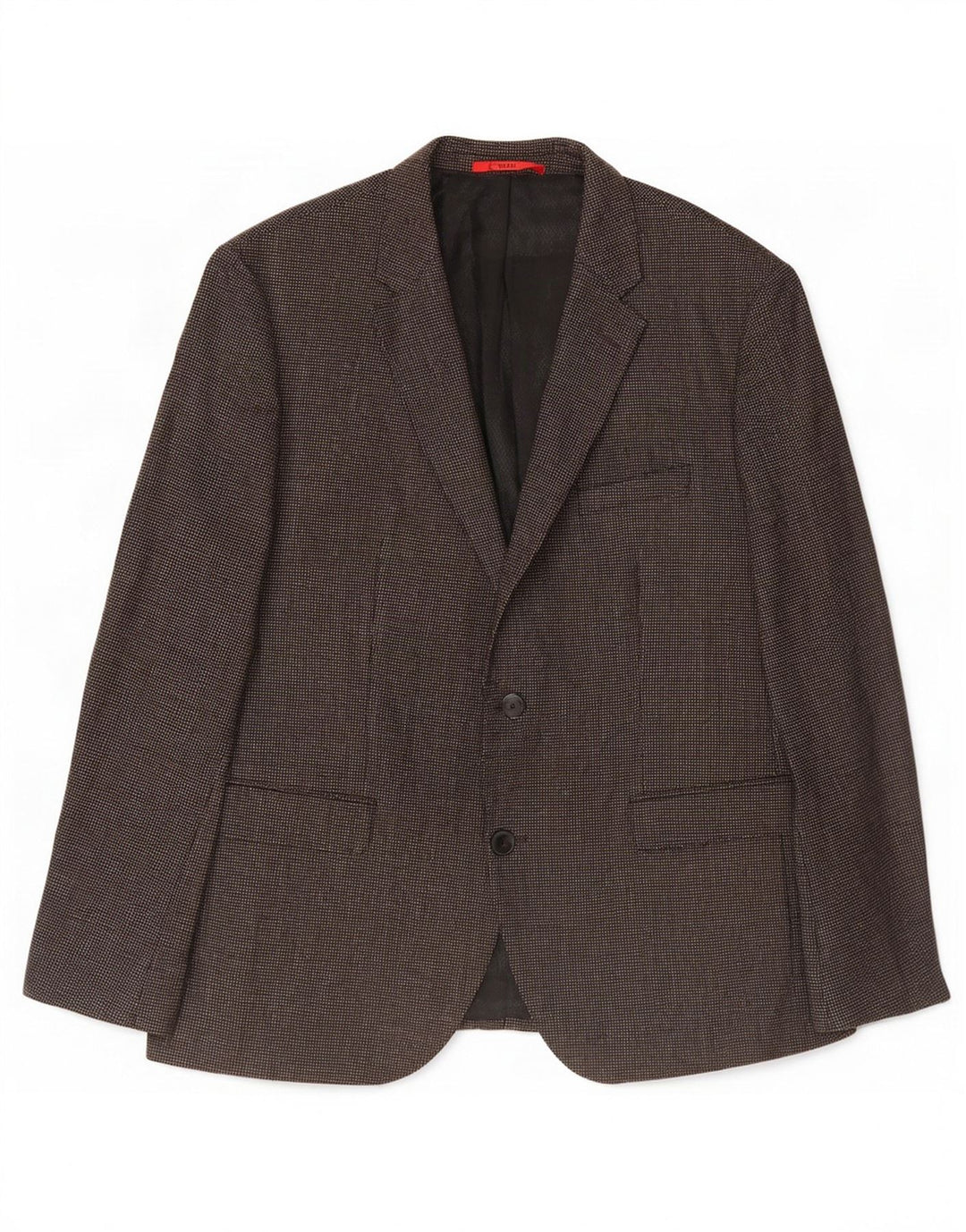 Hugo Boss Giacca blazer a 2 bottoni da uomo US 44 2XL Lana maculata marrone