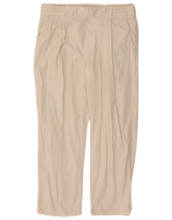 Pantaloni chino dritti da uomo Zara XL W34 L29 cotone bianco