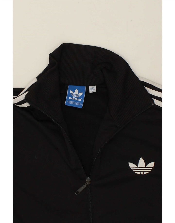 Giacca da ginnastica grafica da uomo ADIDAS XL nera in poliestere