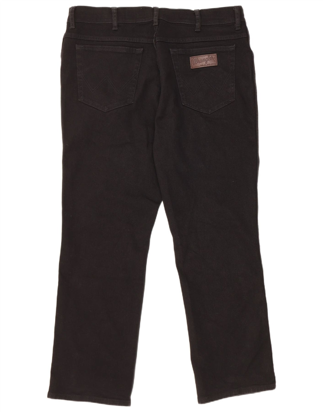 Jeans dritti elasticizzati Texas da uomo Wrangler W38 L30 cotone nero