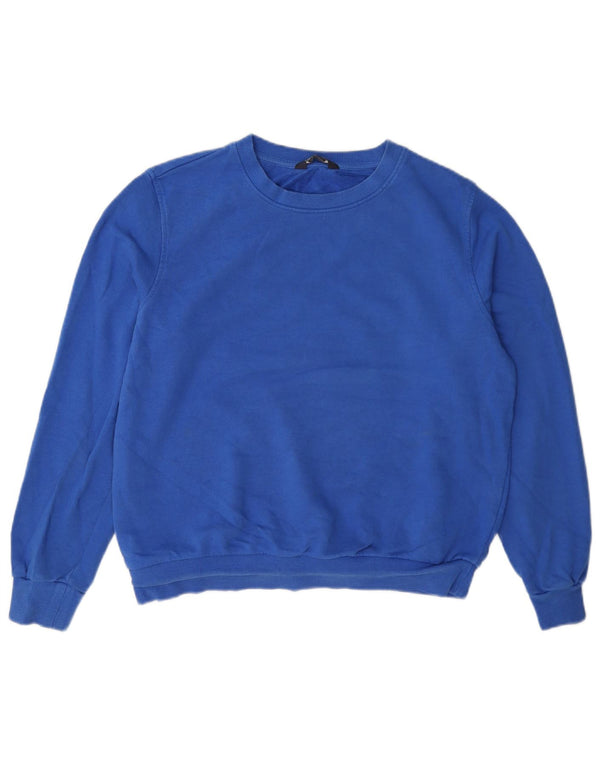 Felpa da donna Marks & Spencer UK 12 Cotone blu medio