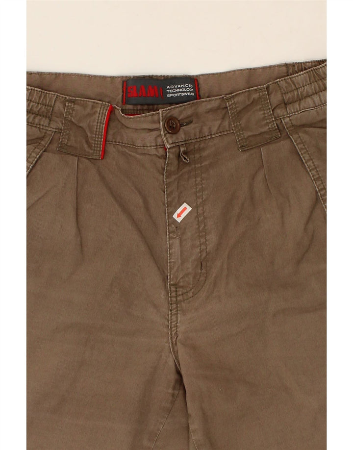 SLAM Womens Cargo Shorts IT 44 Medium W30  Brown Vintage Slam and Second-Hand Slam from Messina Hembry 