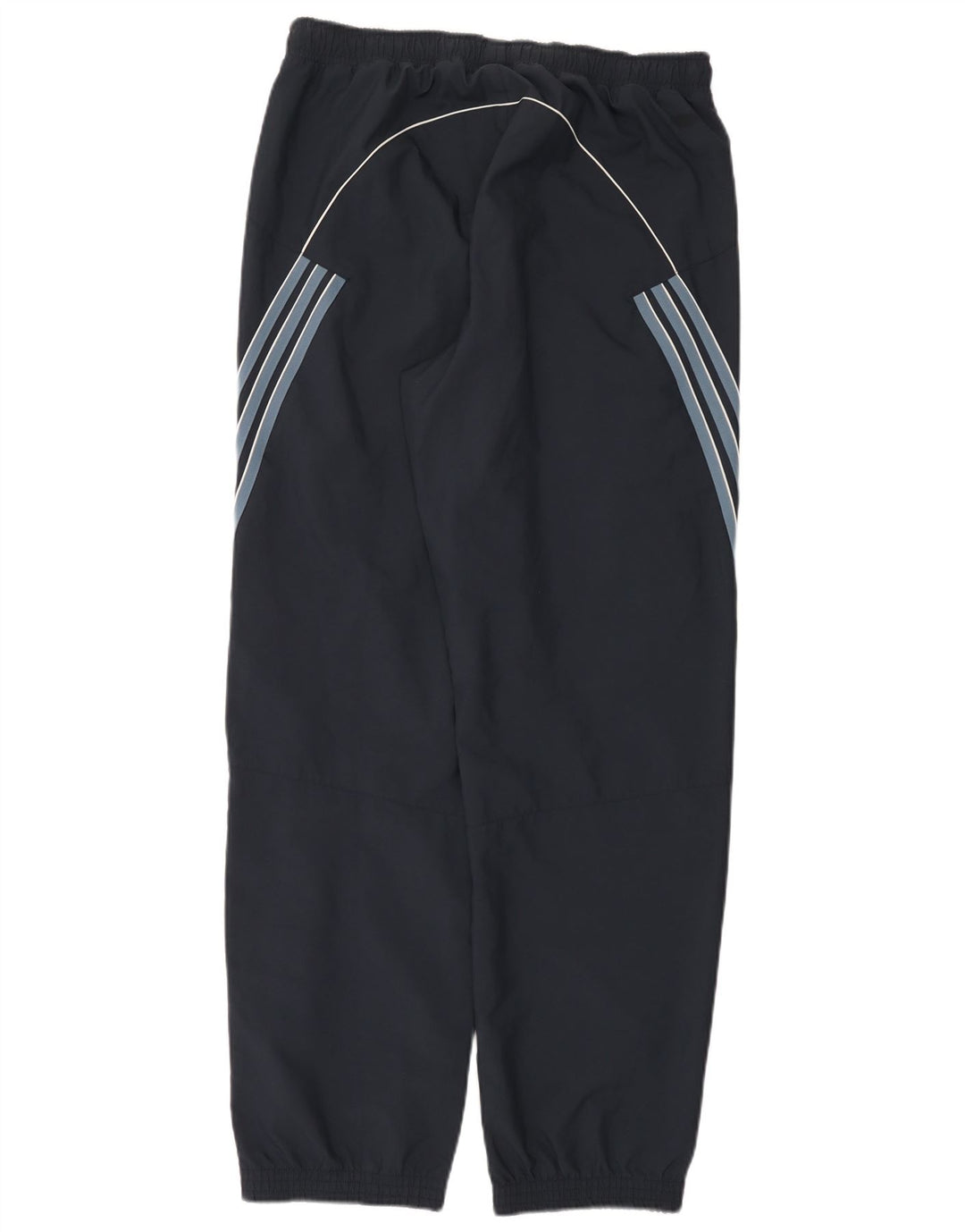 Pantaloni da tuta da uomo Adidas Joggers grandi in poliestere a righe blu navy