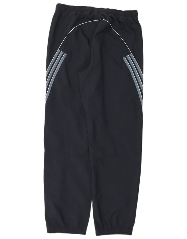 Pantaloni da tuta da uomo Adidas Joggers grandi in poliestere a righe blu navy