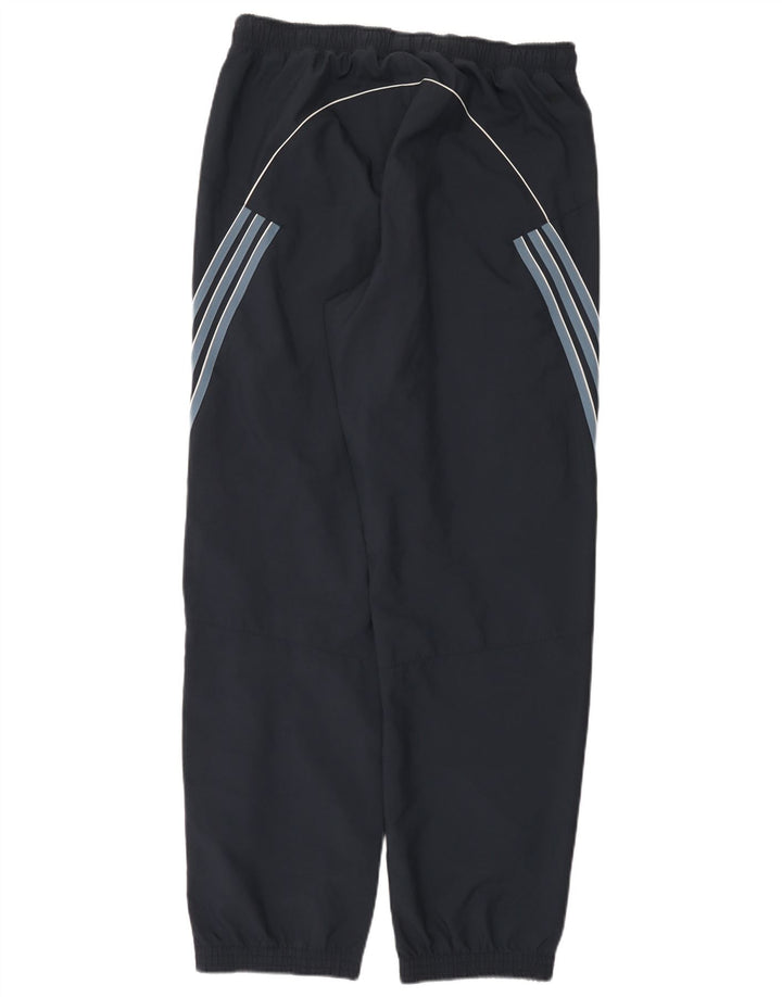 Pantaloni da tuta da uomo Adidas Joggers grandi in poliestere a righe blu navy