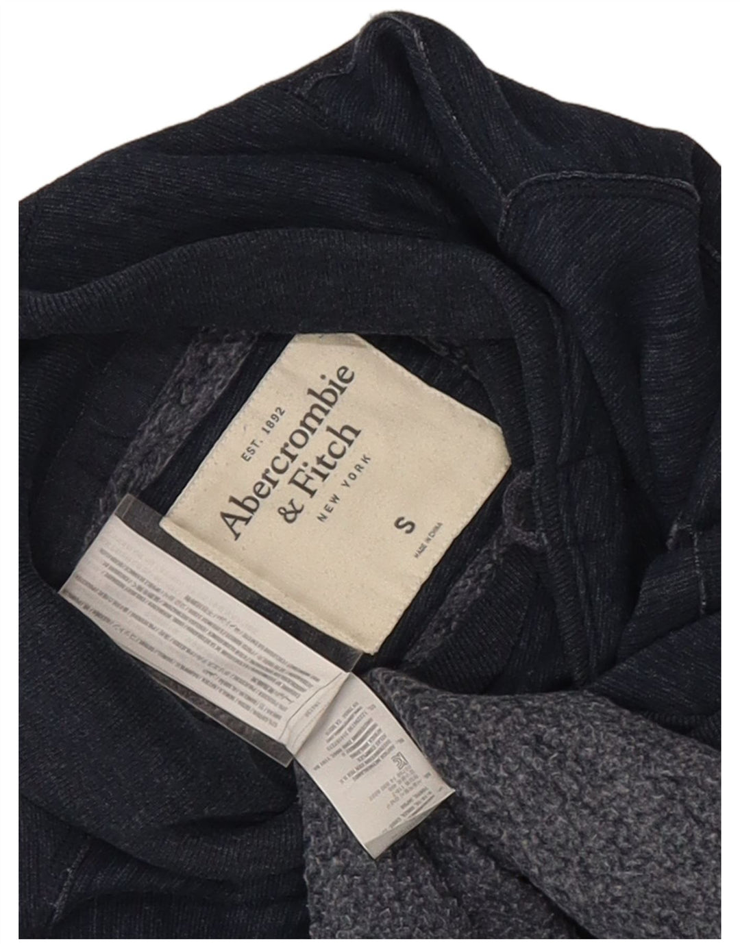 Felpa da uomo Abercrombie & Fitch Maglione piccolo blu navy screziato
