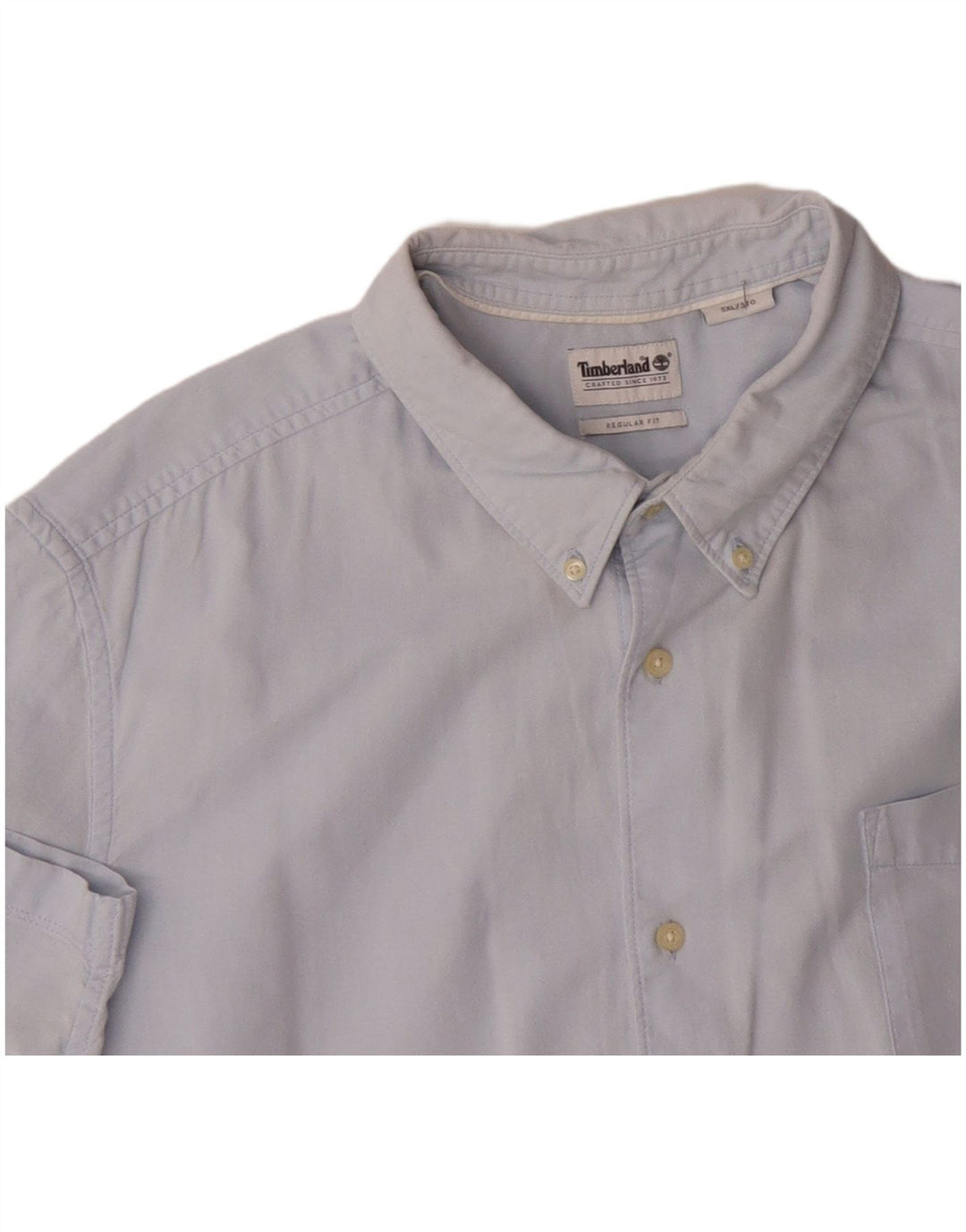 Camicia a maniche corte vestibilità regolare da uomo TIMBERLAND 3XL cotone blu