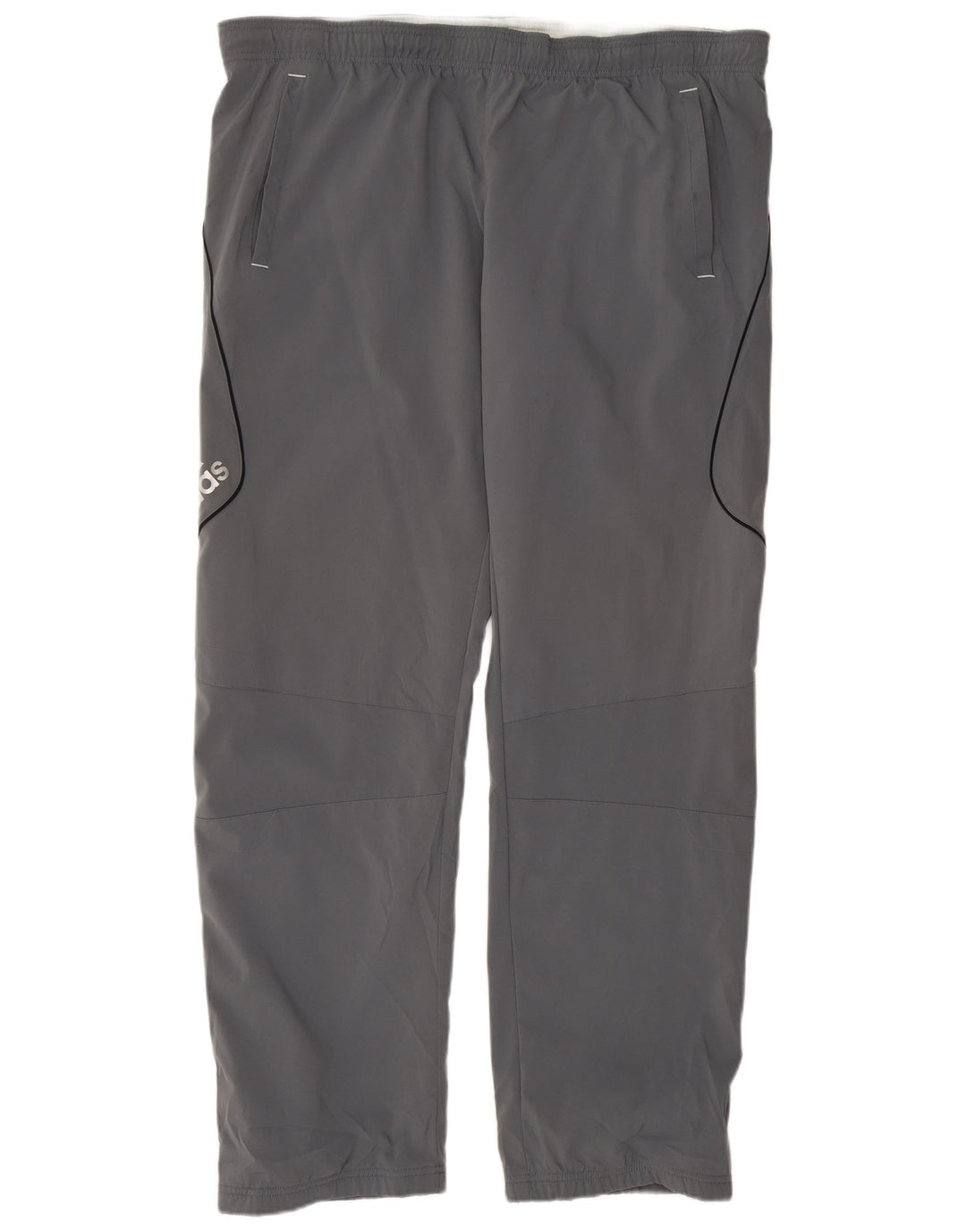 Pantaloni da tuta con grafica ADIDAS da uomo grandi in poliestere grigio