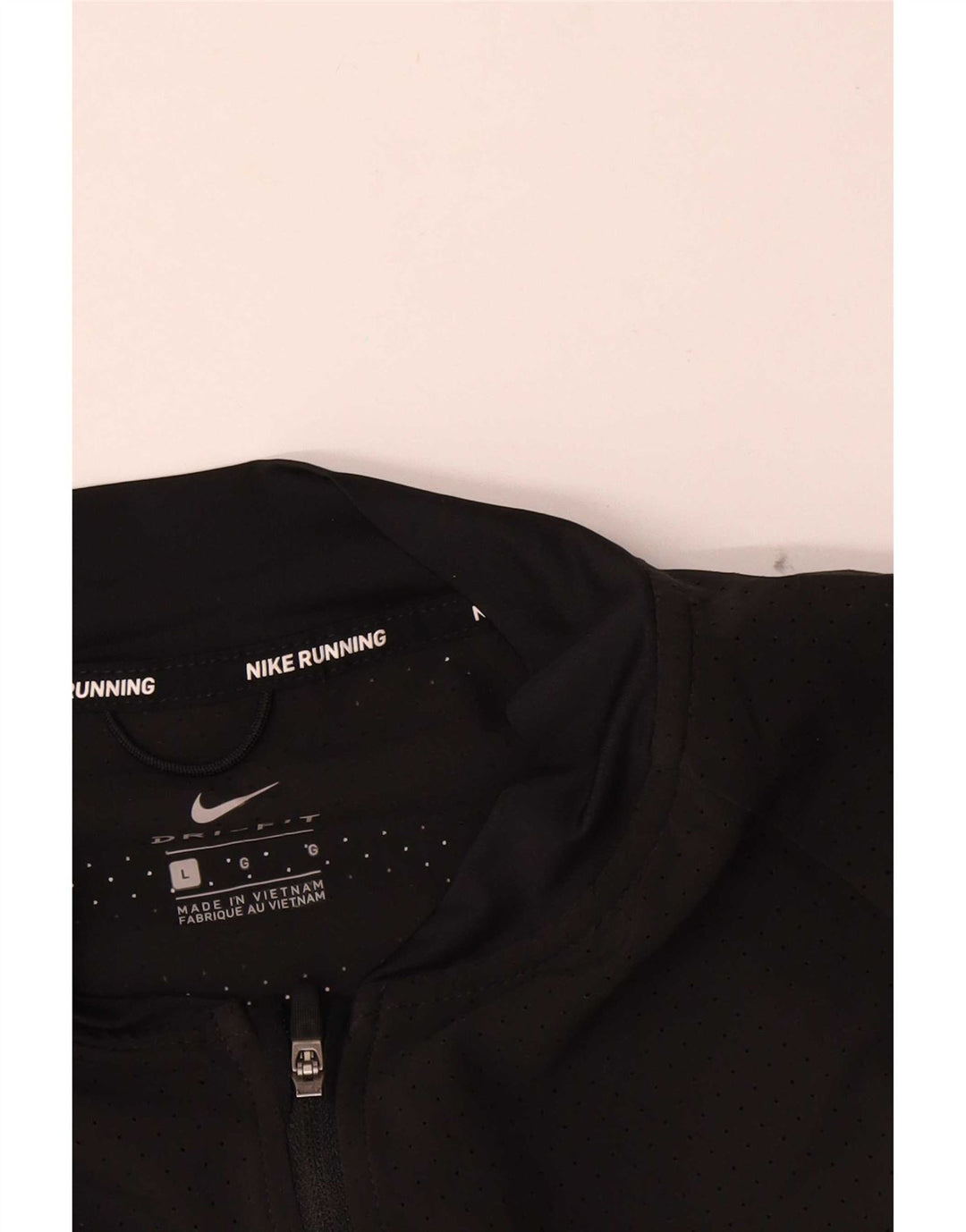 Giacca da corsa corta da corsa da donna Nike UK 16 grande poliestere nero