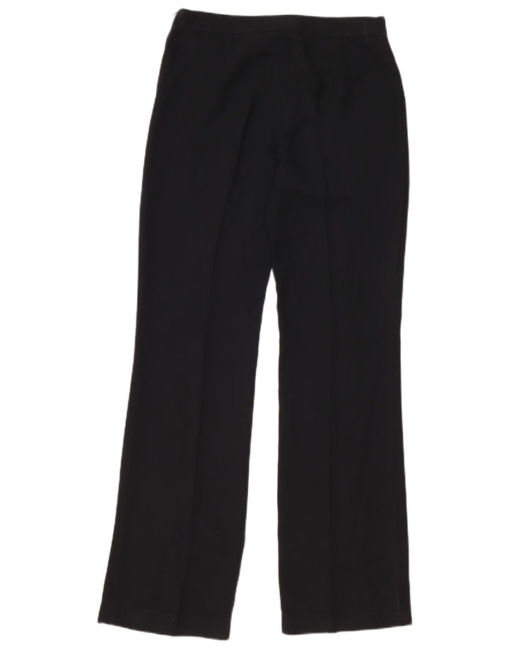 Pantaloni casual dritti da donna Zara EU 40 medi W30 L35 poliestere nero