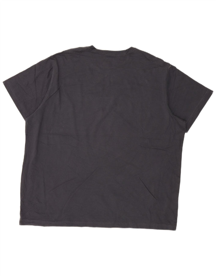 T-shirt da uomo EDDIE BAUER Top 2XL cotone blu navy