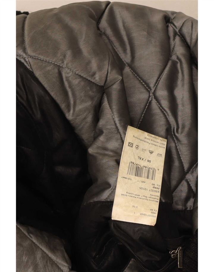 Giubbotto bomber con cappuccio da uomo Milestone UK 44 2XL poliestere nero